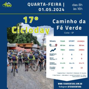 17º CICLODAY | Caminho da Fé Verde | Cotia